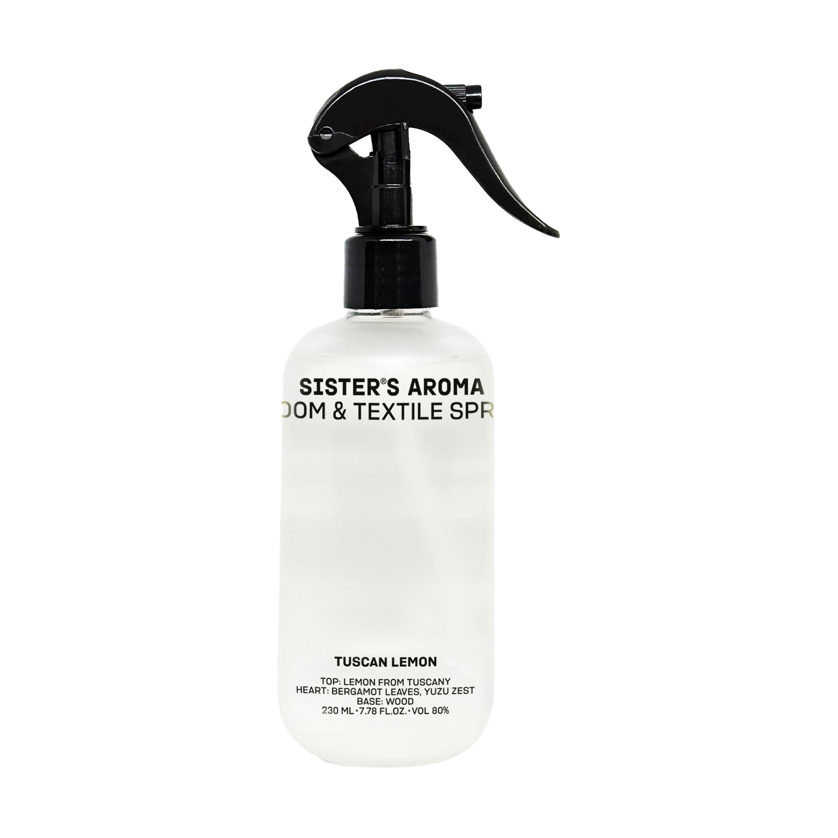 Парфумований спрей для кімнати та текстилю Sister's Aroma Tuscan Lemon, 230 мл